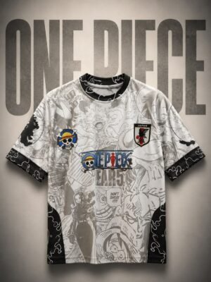 One Piece x Japan Football Jersey | Gear 5 Anime Streetwear Shirt